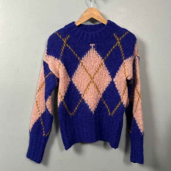 LIMITED EDITION INTARSIA MOHAIR SWEATER - Women - Massimo Dutti size small - Picture 7 of 14